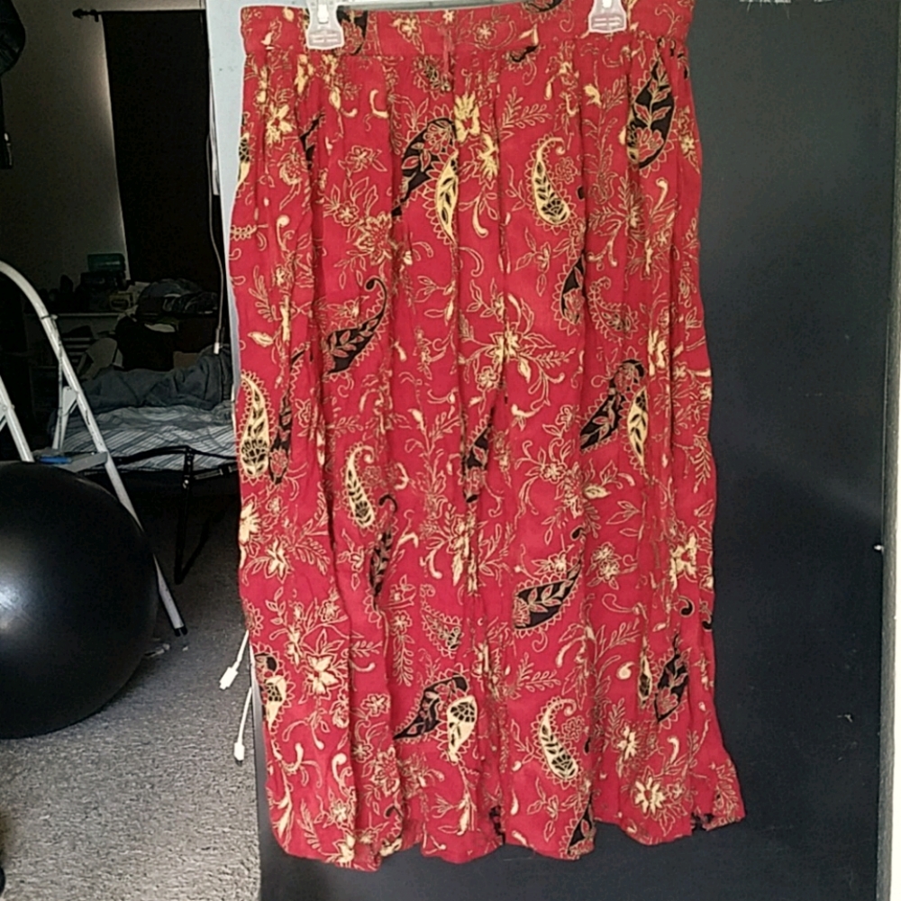 Paisley Crinkle Skirt